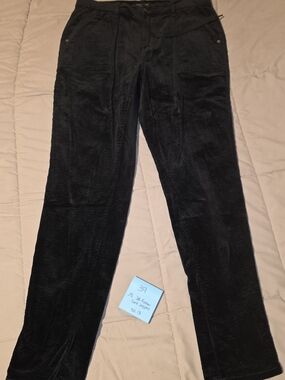 Judy Bue Emerald Corduroy Joggers, Size 13